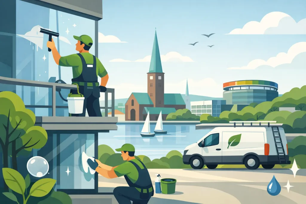 Miljøvenlig vinduespudsning i Aarhus med omtanke
